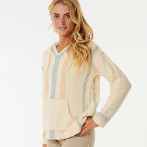 Rip Curl Sunrise Session Poncho Sweater-Off White, XS